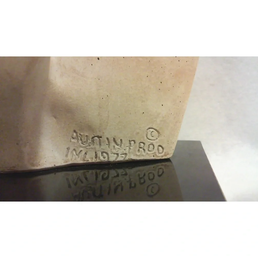 Vintage Modernist Bird Stone Sculpture 70s Czech Artist Sculpture Austin Product
